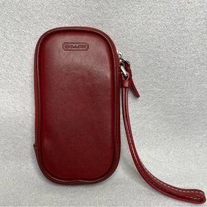 Coach Vintage Red Leather Case
